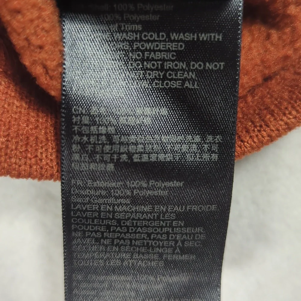 Marmot Drop Line Quarter Zip-Up Sweater Men's Size Large‎ Rust